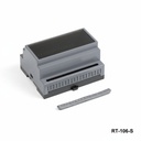RT-106-S Caixa para calha DIN cinzento escuro