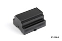 RT-106-S DIN Rail Enclosure Black