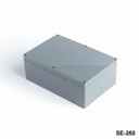 [SE-260-0-0-D-0] SE-260 IP-67 Contalı Kutu (Koyu Gri, Düz Kapak, HB)