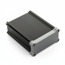 AL-125 Siyah Alüminyum Profil Kutu Koyu Gri Kapak