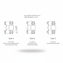 YP-1232 Geçmeli Yükseltme Parçası (3.2mm delik için) Tek Tarafı Kilitli