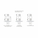 YP-1332 Geçmeli Yükseltme Parçası (3.2mm delik için) İki Tarafı Kilitsiz