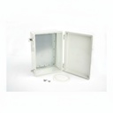 [EC-2535-15-0-G-0] EC-2535 IP-67 Plastik Pano (Açık Gri, ABS, Montaj Plakalı, Düz Kapak, Kalınlık 150mm)+