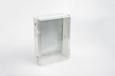 [EC-2535-15-0-G-C] EC-2535 IP-67 Plastik Pano (Açık Gri, ABS, Montaj Plakalı, Şeffaf Kapak, Kalınlık 150mm)