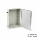[EC-2535-15-A-G-C] EC-2535 IP-67 Plastik Pano (Açık Gri, ABS, Montaj Plakasız, Şeffaf Kapak, Kalınlık 150mm)