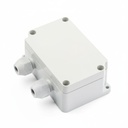 [TB-1065-0-2-G-V0] TB-1065 Rakorlu IP-67 Bağlantı Kutusu (Açık Gri, 2 Rakorlu, V0) Yan