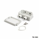 [TB-1065-0-4-G-V0] TB-1065 Rakorlu IP-67 Bağlantı Kutusu (Açık Gri, 4 Rakorlu, V0) Detay
