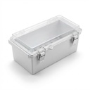 EC-1121 IP67 Plastik Pano (Açık Gri, ABS, Montaj Plakasız, Şeffaf Kapak, Kalınlık 100mm)