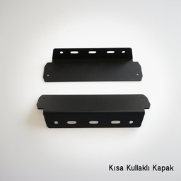 Set DE-195 Coperchio in alluminio flangiato (versione alta) (nero)