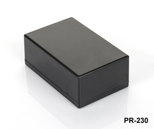 [PR-230-0-0-S-0] Involucro di progetto in plastica PR-230 (Nero, HB)
