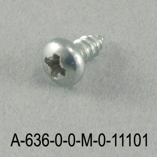 [A-636-0-0-M-0] Μεταλλική βίδα 2,9x6,5 mm YSB SC