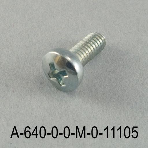 [A-640-0-0-M-0] M4x10 mm YSB metálszürke csavar