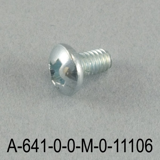 [A-641-0-0-M-0] Винт 3,5x6 мм YSB Metallic Gray