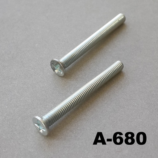 [A-680-0-0-M-0] Śruba metalowa z łbem stożkowym M3x30mm